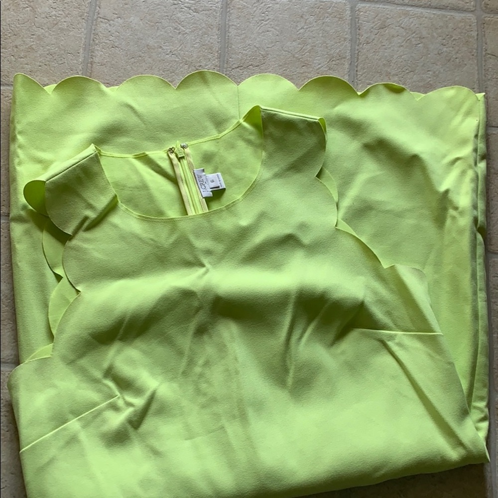 J. Crew Scalloped Dress. Size 6